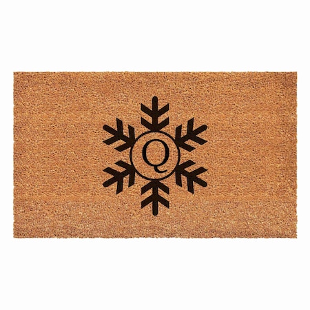 Calloway Mills Monogram Door Mat, Black, Natural, 24 in W x 36 in L 108792436Q